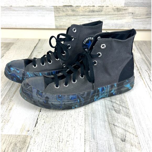 Converse Men’s 9.5 Chuck Taylor All Star CX High Marbled Blue Black sneaker shoe - Picture 1 of 9